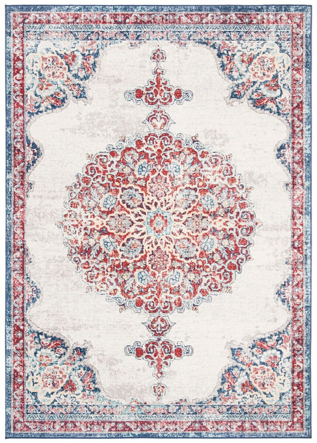 Safavieh Brentwood Bnt867A Ivory/Red Rug.