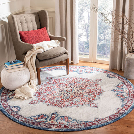 Safavieh Brentwood Bnt867A Ivory/Red Rug.