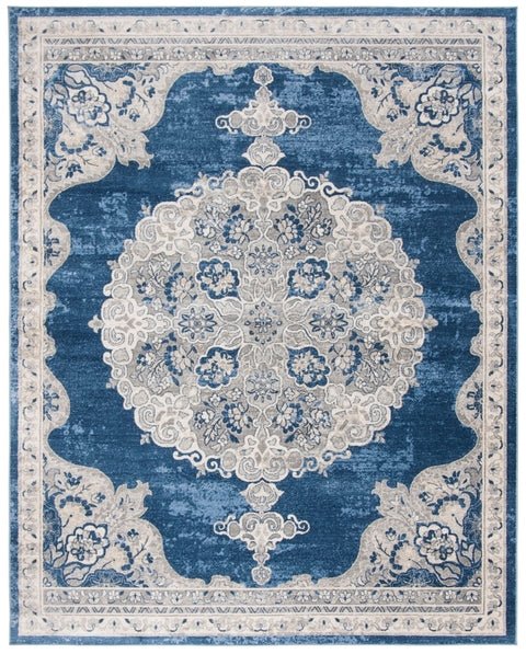 Safavieh Brentwood Bnt867M Navy/Light Grey Rug.