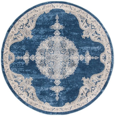 Safavieh Brentwood Bnt867M Navy/Light Grey Rug.