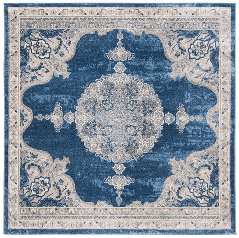 Safavieh Brentwood Bnt867M Navy/Light Grey Rug.