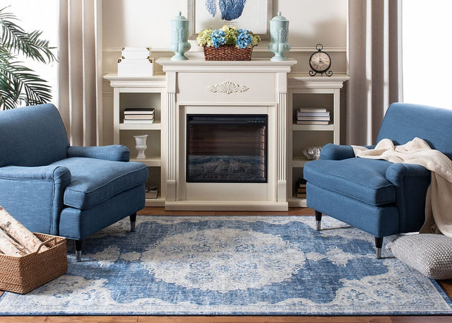 Safavieh Brentwood Bnt867N Navy/Ivory Rug.