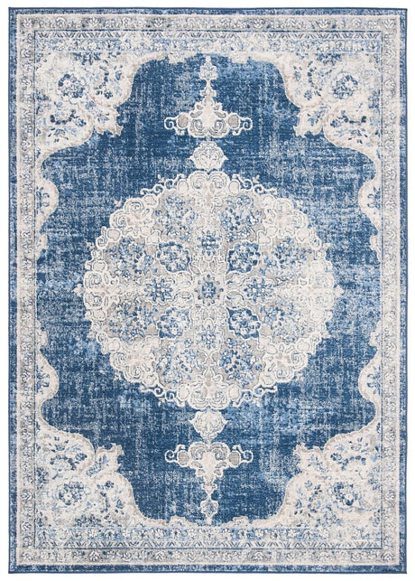 Safavieh Brentwood Bnt867N Navy/Ivory Rug.