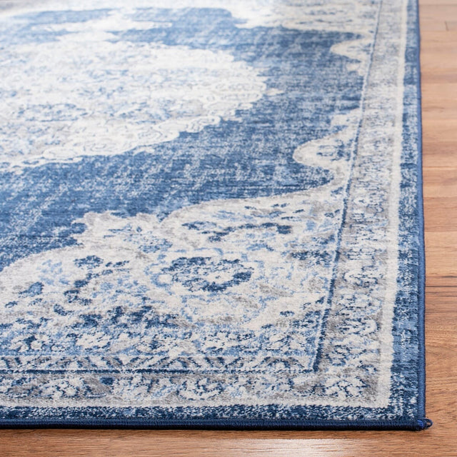 Safavieh Brentwood Bnt867N Navy/Ivory Rug.