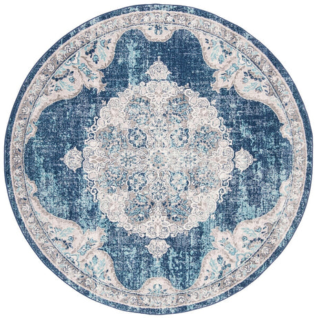 Safavieh Brentwood Bnt867N Navy/Ivory Rug.