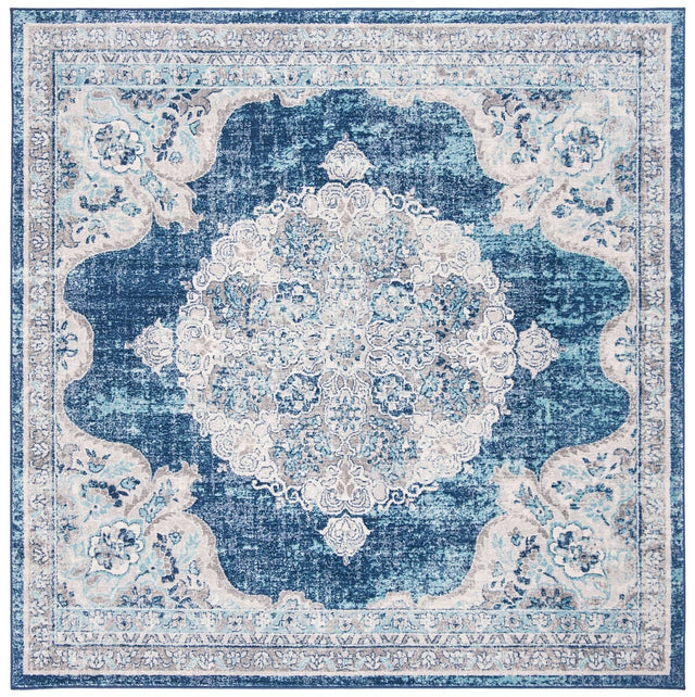 Safavieh Brentwood Bnt867N Navy/Ivory Rug.