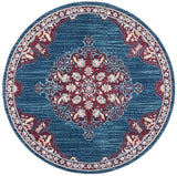 Safavieh Brentwood Bnt867P Navy/Burgundy Rug.
