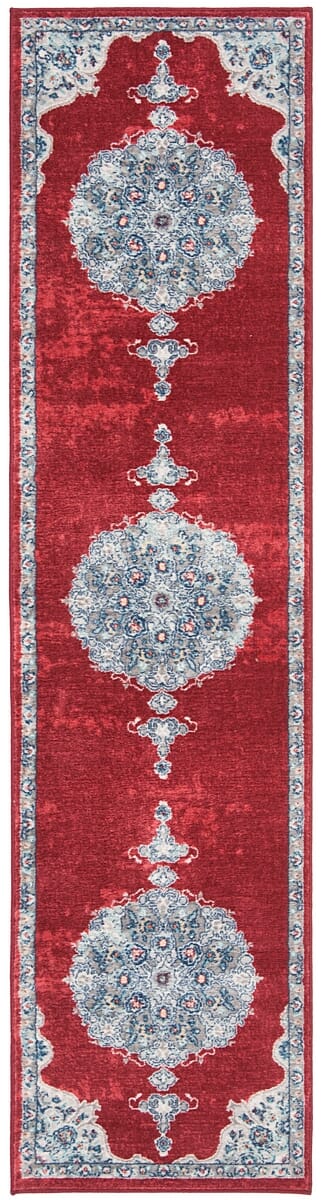 Safavieh Brentwood Bnt867Q Red/Ivory Rug.