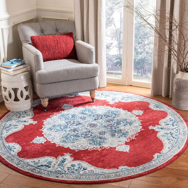 Safavieh Brentwood Bnt867Q Red/Ivory Rug.