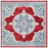 Safavieh Brentwood Bnt867Q Red/Ivory Rug.