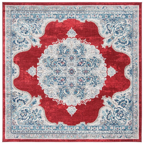 Safavieh Brentwood Bnt867Q Red/Ivory Rug.