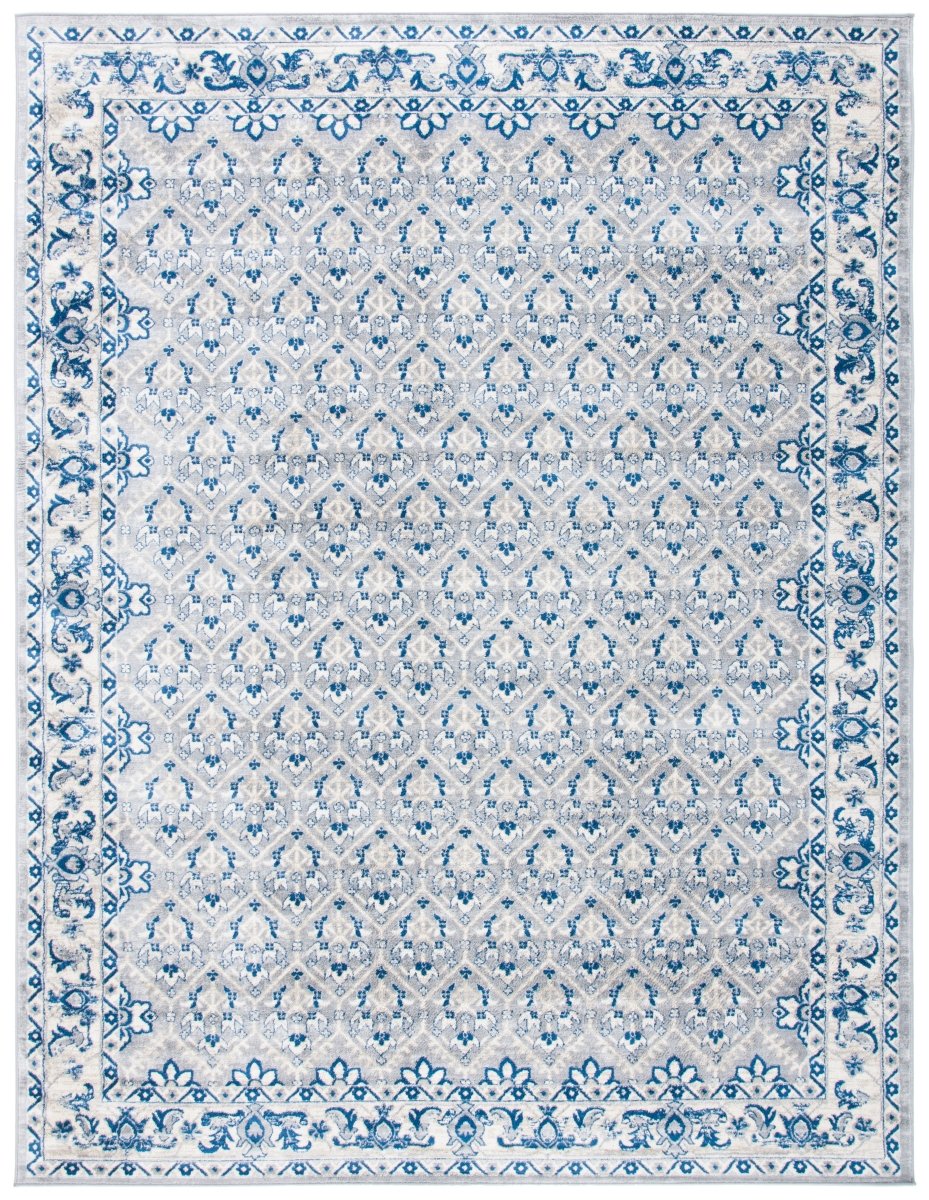 Safavieh Brentwood Bnt869F Grey/Blue Rugs.