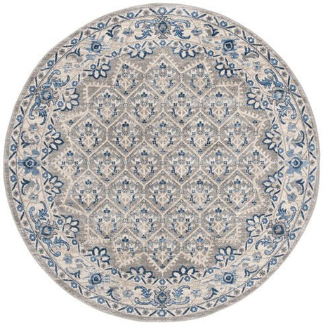 Safavieh Brentwood Bnt869G Light Grey/Blue Rug.