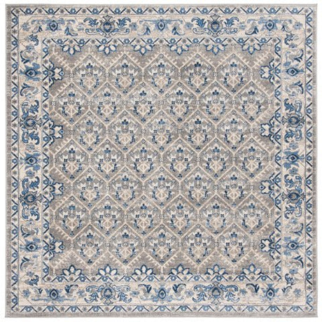 Safavieh Brentwood Bnt869G Light Grey/Blue Rug.