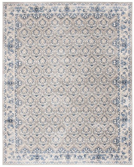 Safavieh Brentwood Bnt869G Light Grey/Blue Rug.