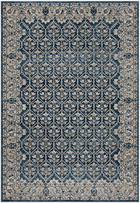 Safavieh Brentwood Bnt869M Navy/Light Grey Rug.