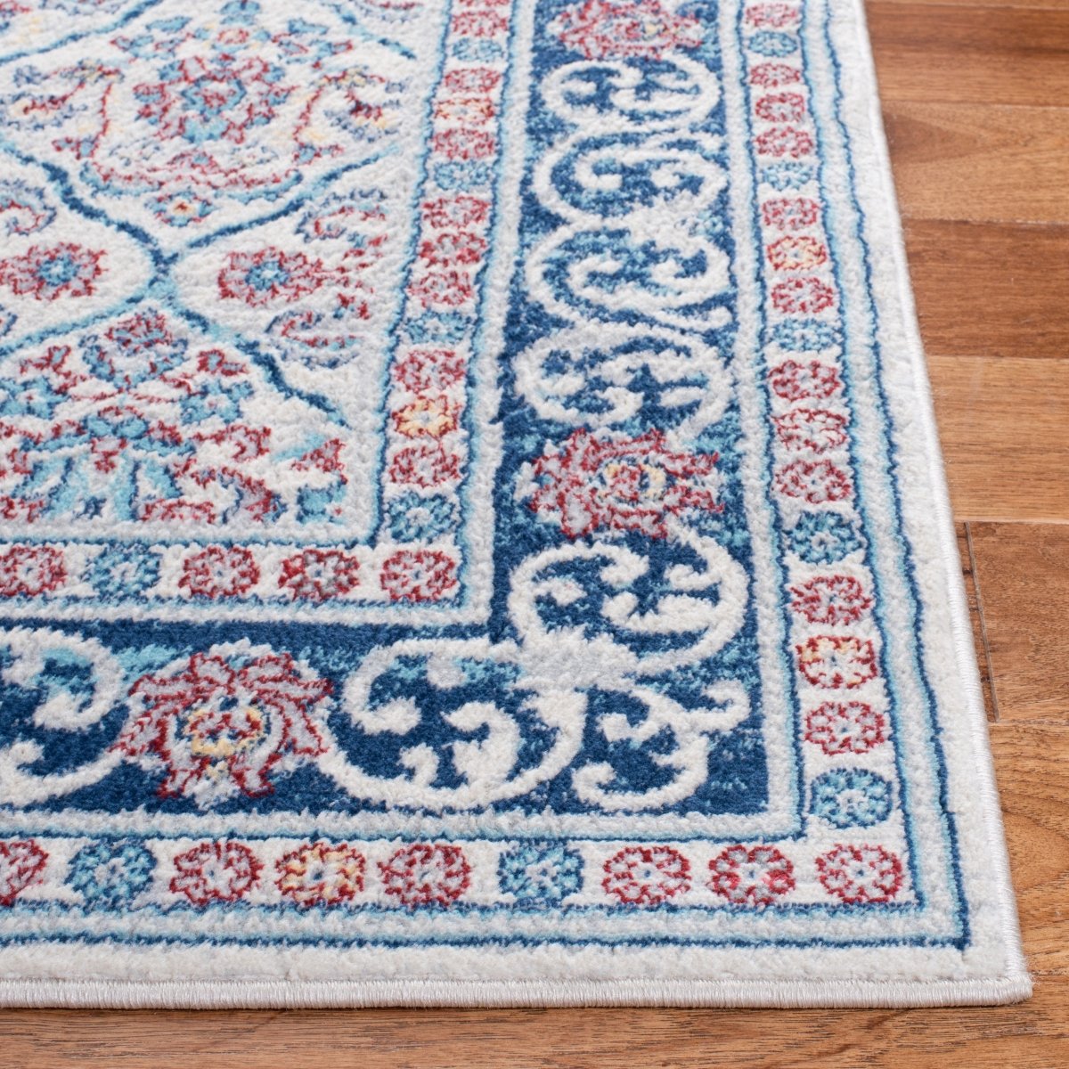 Safavieh Brentwood Bnt870B Beige/Navy Rugs.