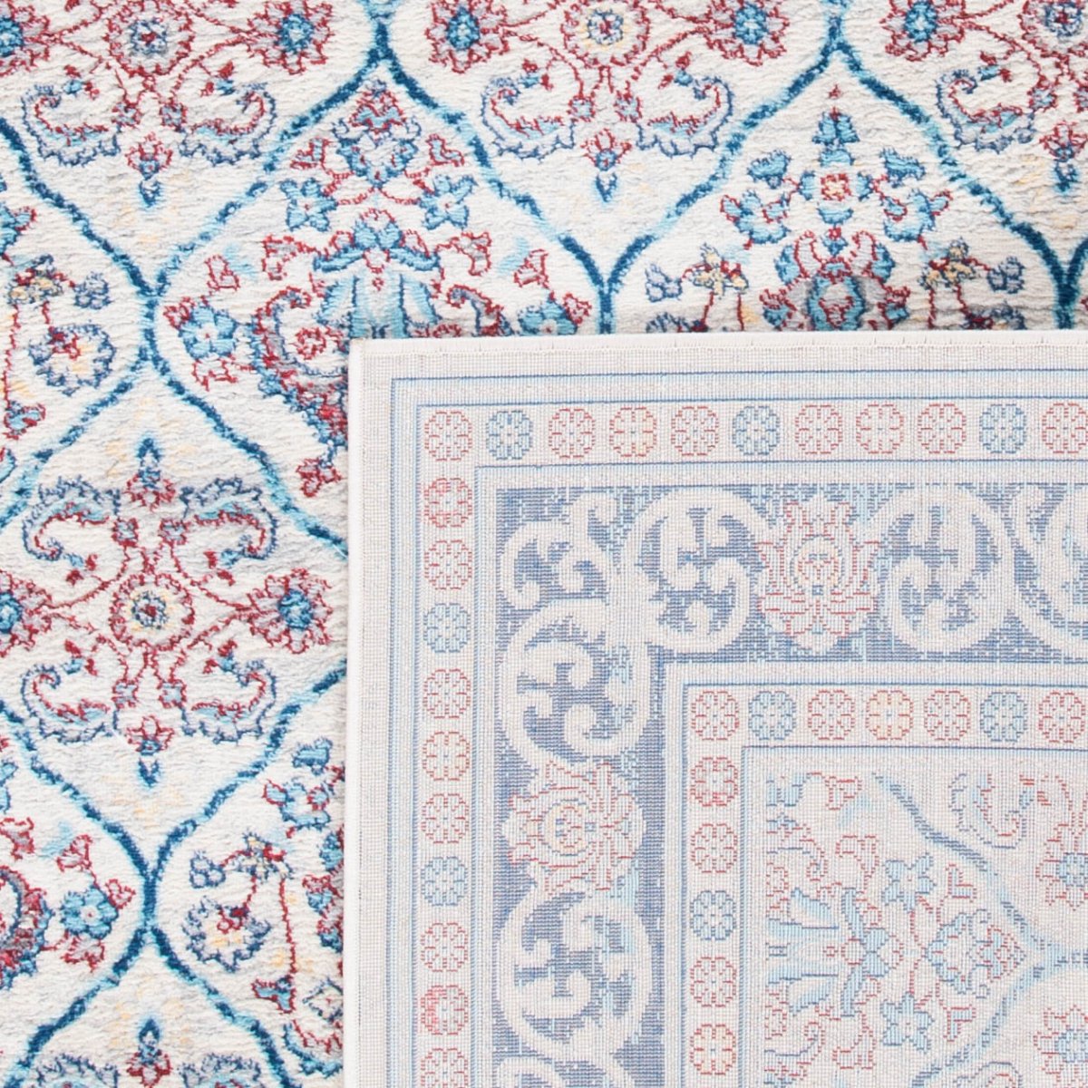 Safavieh Brentwood Bnt870B Beige/Navy Rugs.