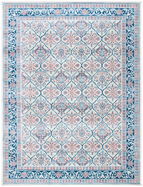 Safavieh Brentwood Bnt870B Beige/Navy Rugs.