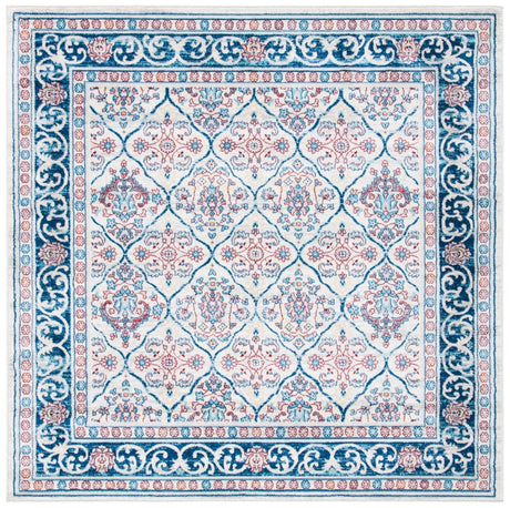 Safavieh Brentwood Bnt870B Beige/Navy Rugs.
