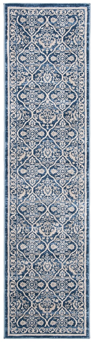 Safavieh Brentwood Bnt870M Navy/Light Grey Rug.