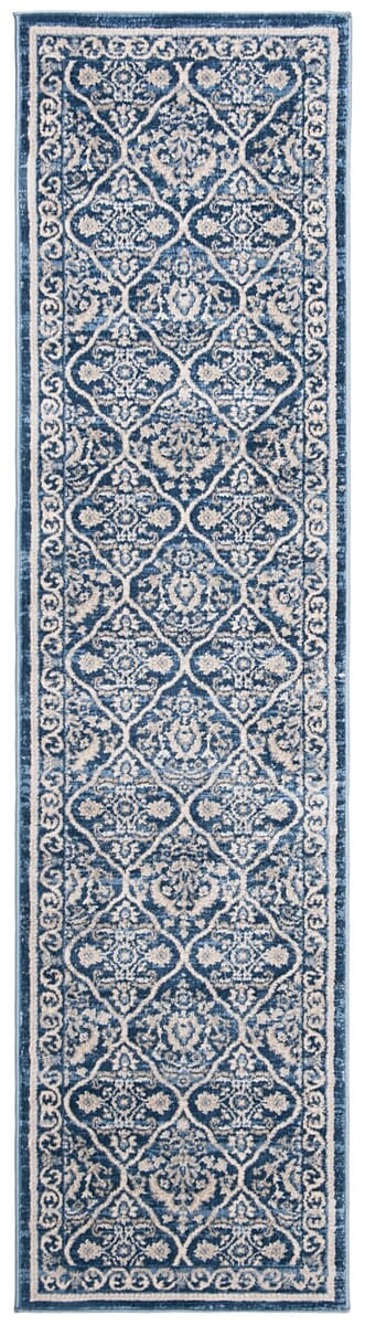 Safavieh Brentwood Bnt870M Navy/Light Grey Rug.