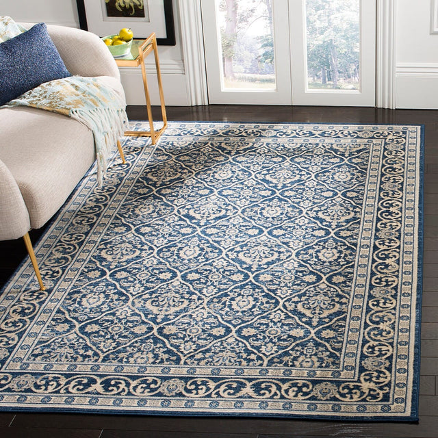 Safavieh Brentwood Bnt870M Navy/Light Grey Rug.