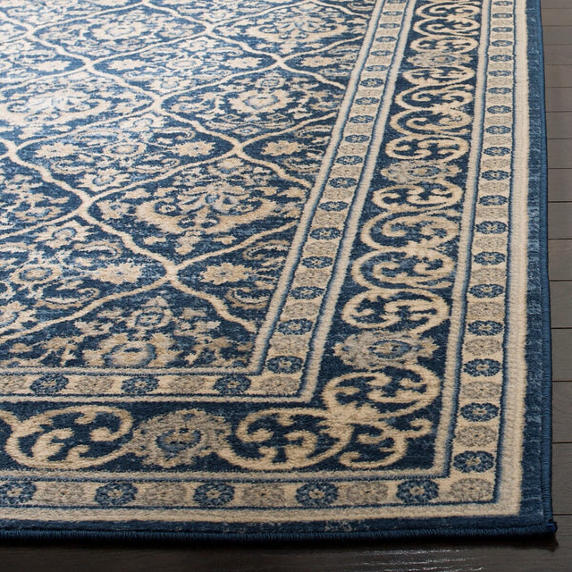 Safavieh Brentwood Bnt870M Navy/Light Grey Rug.