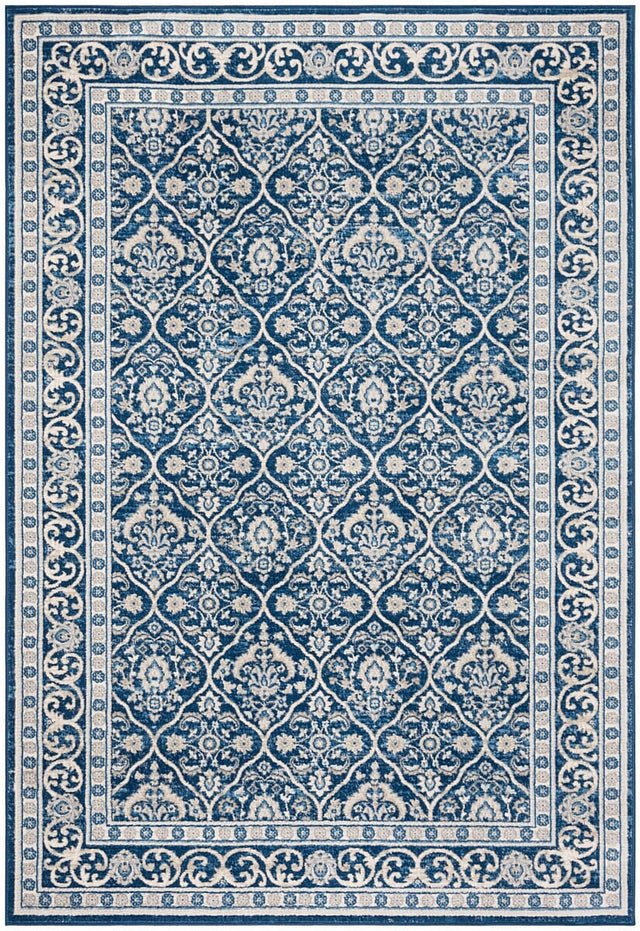 Safavieh Brentwood Bnt870M Navy/Light Grey Rug.