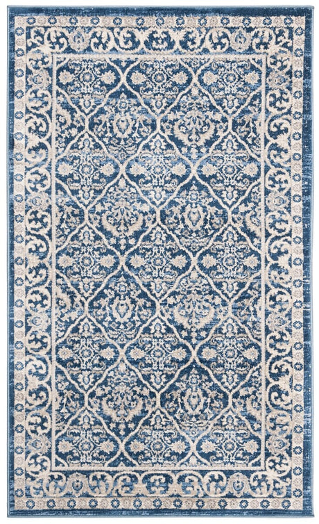 Safavieh Brentwood Bnt870M Navy/Light Grey Rug.