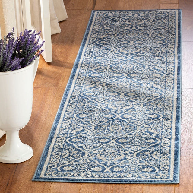 Safavieh Brentwood Bnt870M Navy/Light Grey Rug.