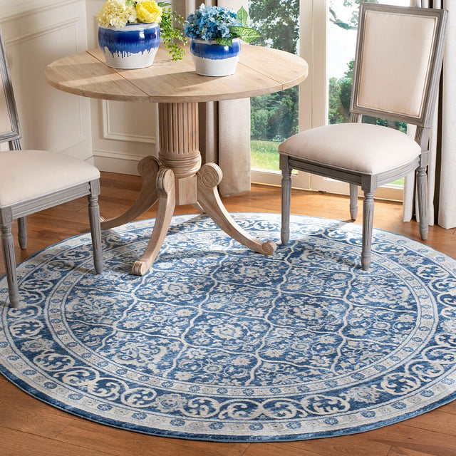 Safavieh Brentwood Bnt870M Navy/Light Grey Rug.