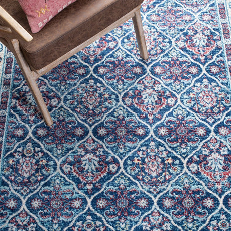 Safavieh Brentwood Bnt870N Navy/Red Rugs.