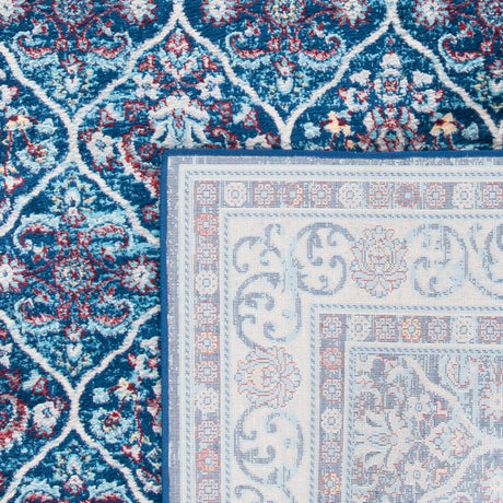 Safavieh Brentwood Bnt870N Navy/Red Rugs.