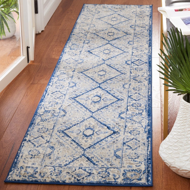 Safavieh Brentwood Bnt876M Blue/Ivory Rug.