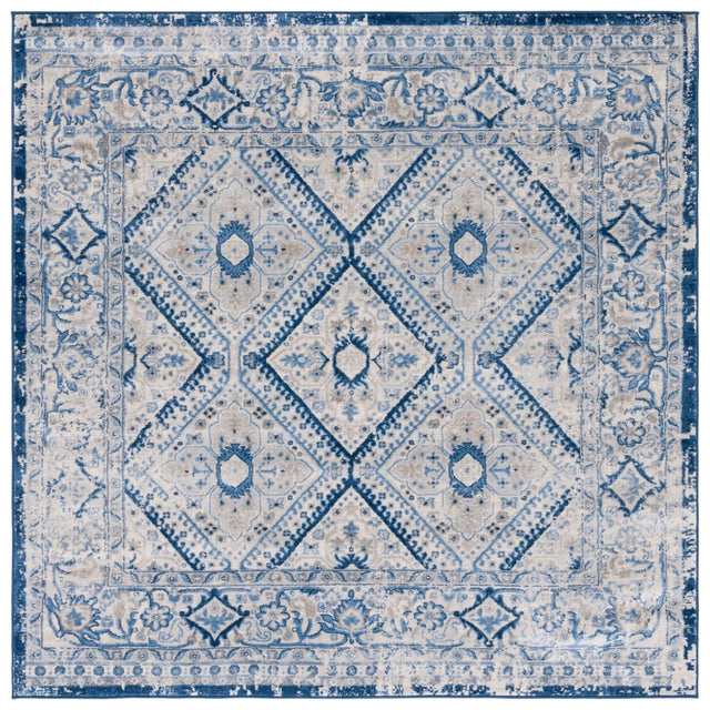 Safavieh Brentwood Bnt876M Blue/Ivory Rug.