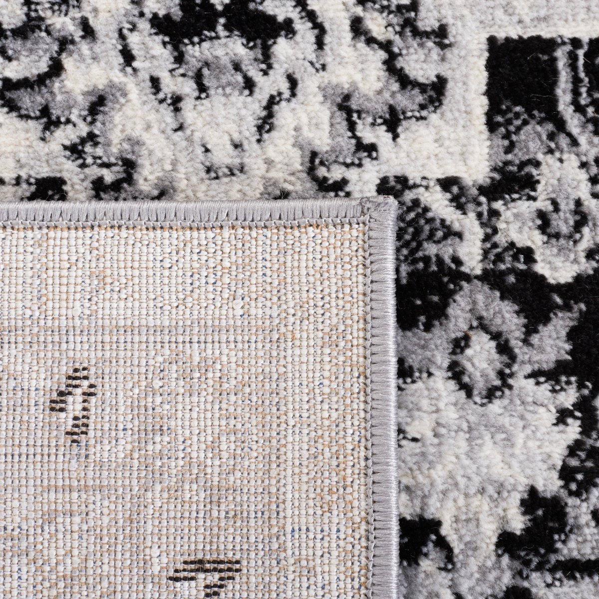 Safavieh Brentwood Bnt885F Grey/Black Rug.