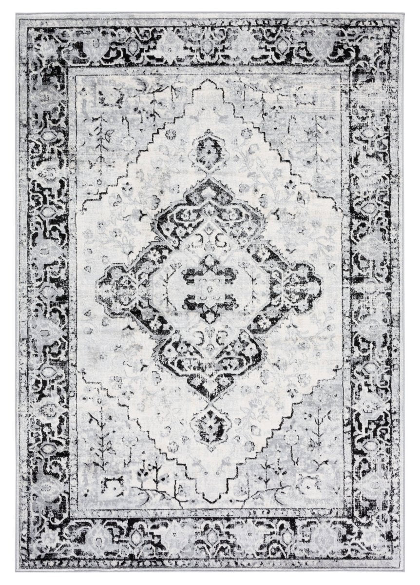 Safavieh Brentwood Bnt888Z Black/Ivory Rug.