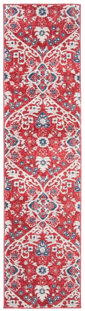 Safavieh Brentwood Bnt894R Red / Ivory Rugs.