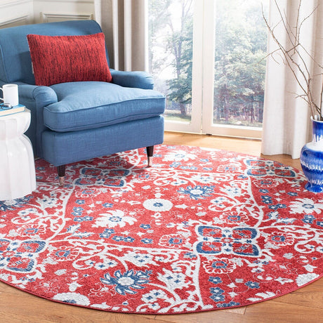 Safavieh Brentwood Bnt894R Red / Ivory Rugs.