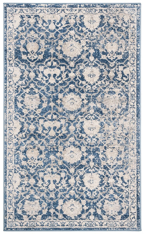 Safavieh Brentwood Bnt896N Navy/Creme Rug.