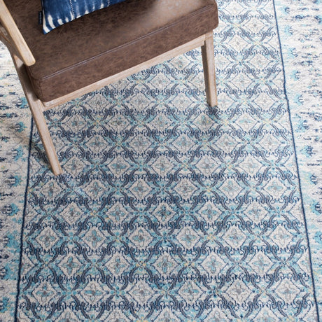 Safavieh Brentwood Bnt899A Ivory/Aqua Rugs.