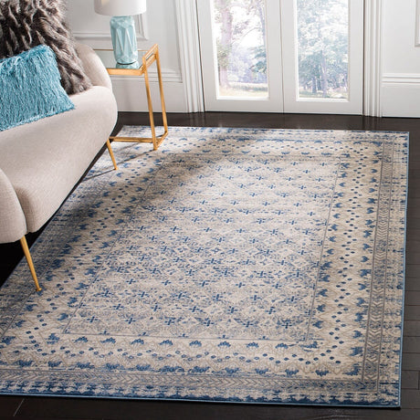 Safavieh Brentwood Bnt899G Light Grey/Blue Rug.