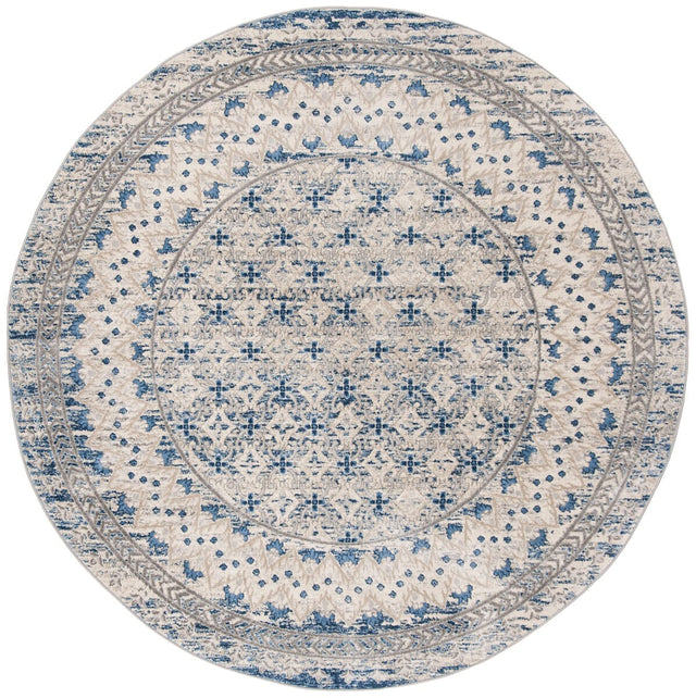 Safavieh Brentwood Bnt899G Light Grey/Blue Rug.