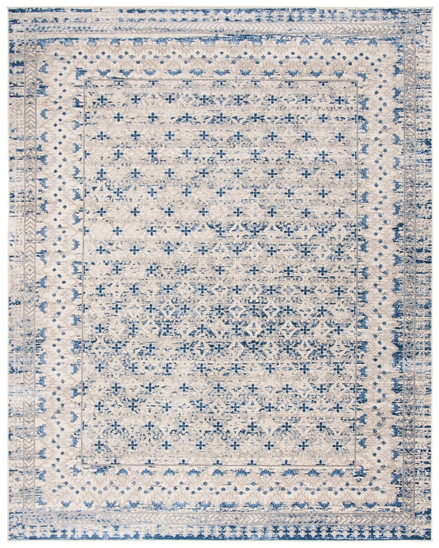 Safavieh Brentwood Bnt899G Light Grey/Blue Rug.