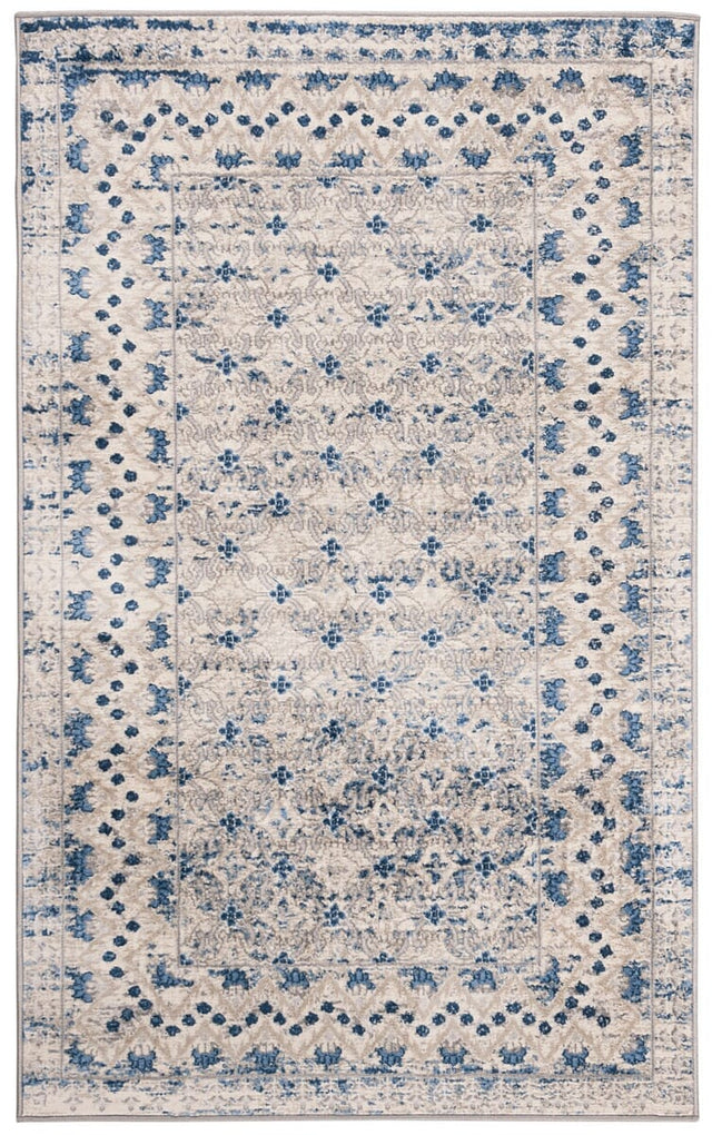 Safavieh Brentwood Bnt899G Light Grey/Blue Rug.