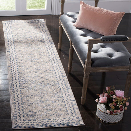 Safavieh Brentwood Bnt899G Light Grey/Blue Rug.