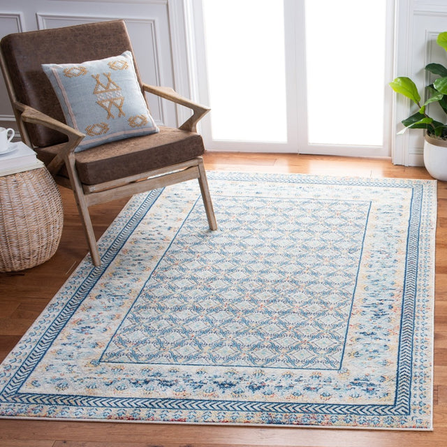 Safavieh Brentwood Bnt899M Blue/Yellow Rugs.