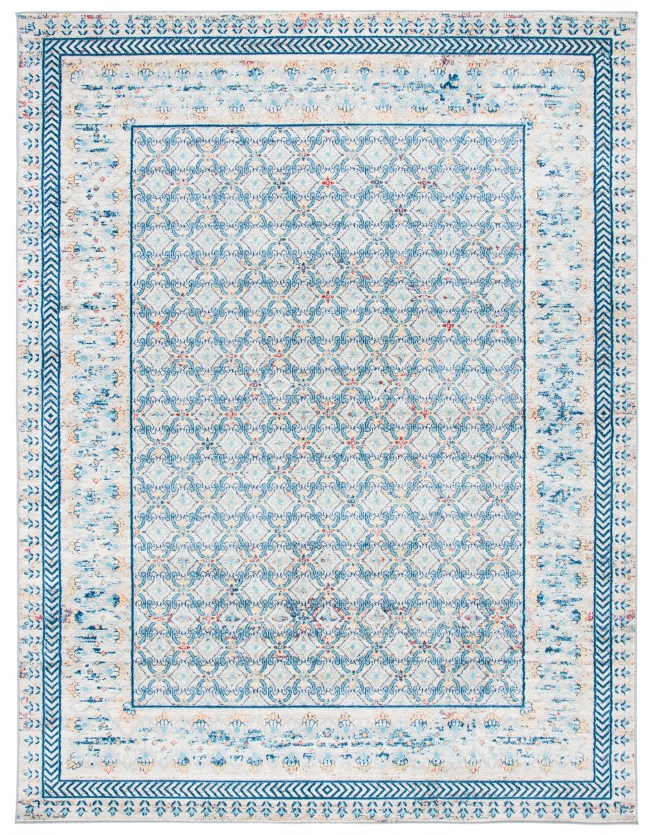 Safavieh Brentwood Bnt899M Blue/Yellow Rugs.