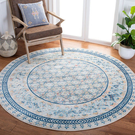 Safavieh Brentwood Bnt899M Blue/Yellow Rugs.